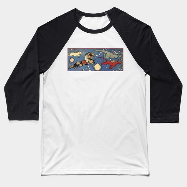 Little Nemo Ride Through The Cosmos Baseball T-Shirt by Public Domain Comics